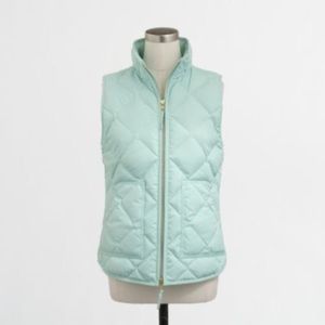 J. Crew ✨ Seafoam Mint Green Puffy Vest